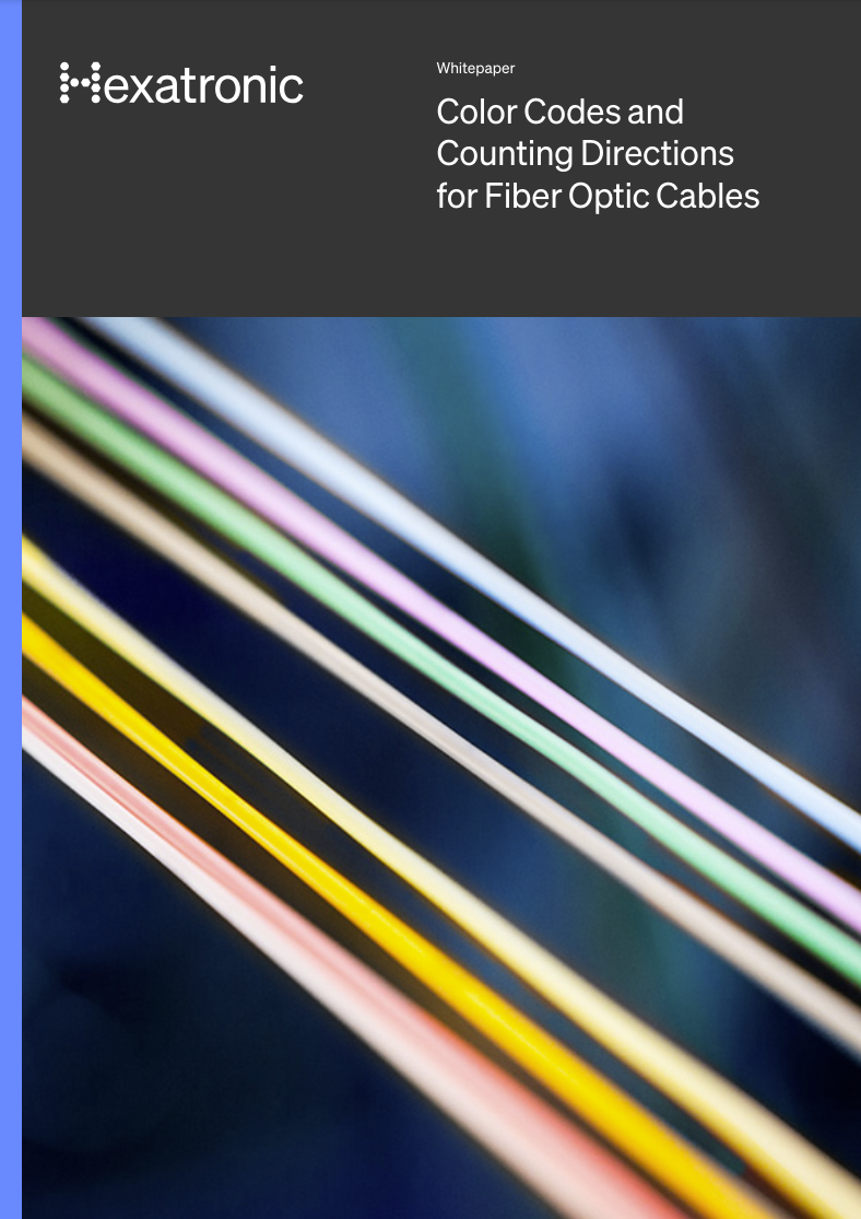 Color codes and counting directions for fiber optic cables