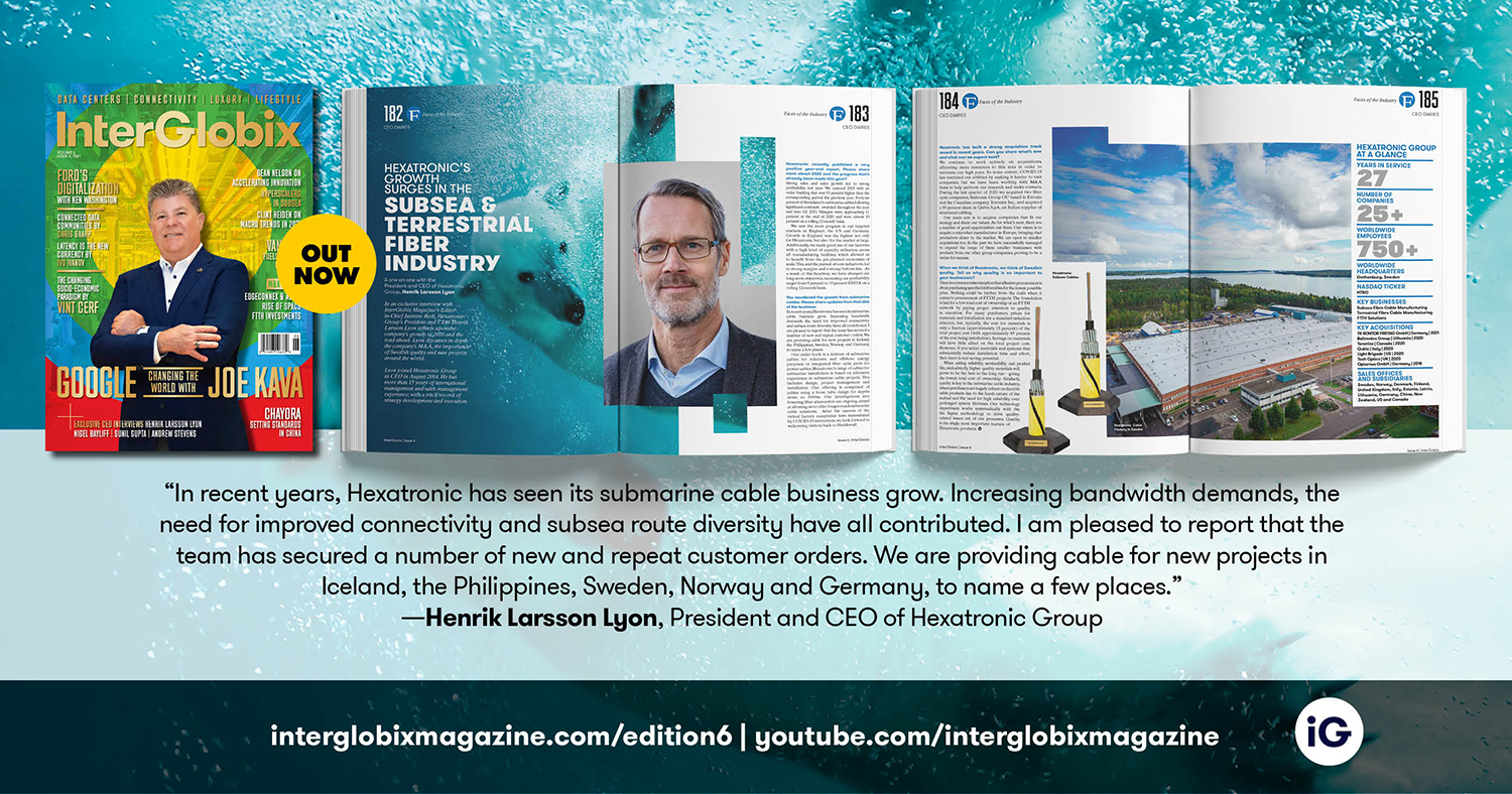 Hexatronic featured in the 6th edition of InterGlobix Magazine