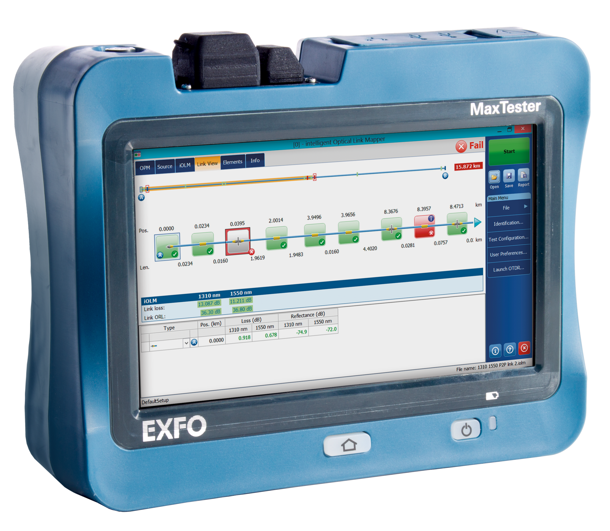 EXFO MaxTester 715 Last-mile OTDR | Test Equipment Fiber Network ...